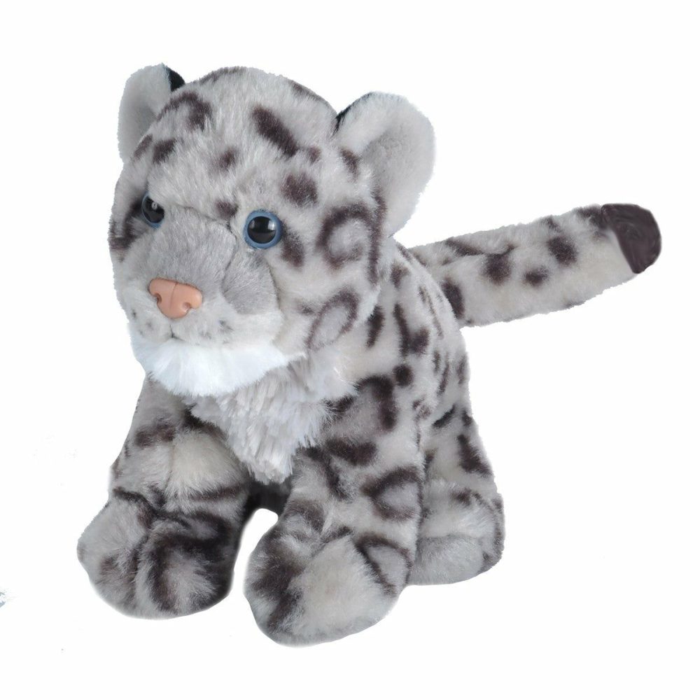 Asian | Baby Snow Leopard Stuffed Animal – 8"