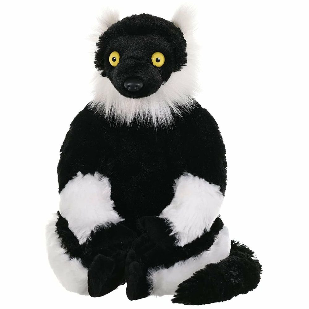 Rainforest | Black & White Lemur Stuffed Animal – 12"