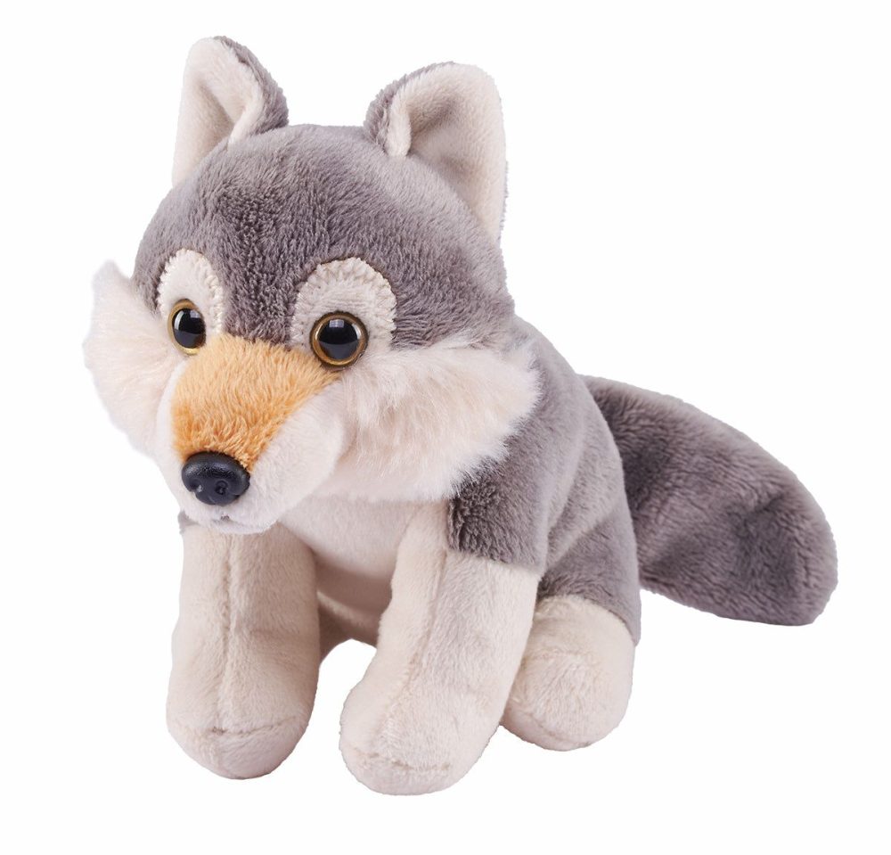 Wilderness | Pocketkins Eco Wolf Stuffed Animal – 5"